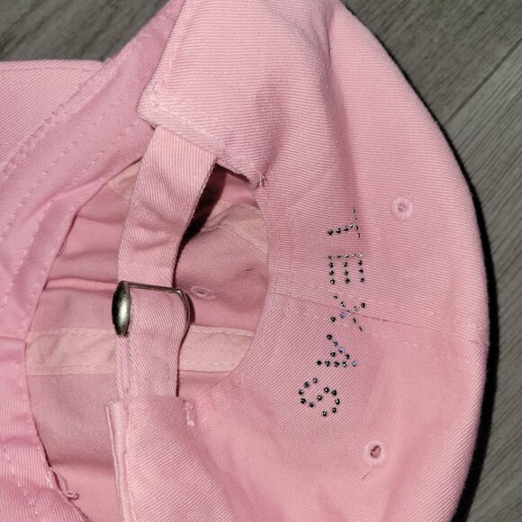 Pink Rhinestone Longhorn Adjustable Baseball Cap "Texas" By Cap Together - Picture 4 of 7
